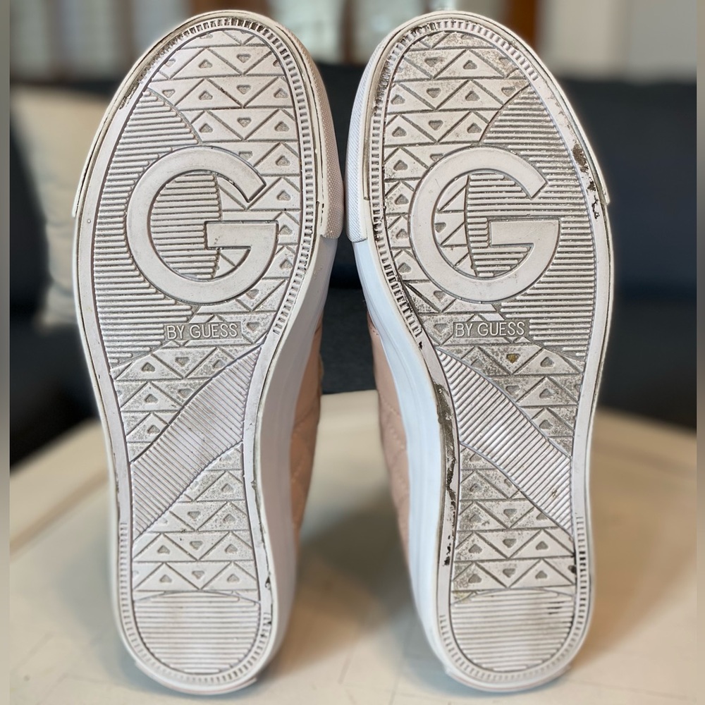 (SOLD) G By Guess Goadie Pink Quilted Women’s Lace Up Fashion Sneakers Size 8.5 - Picture 9 of 9